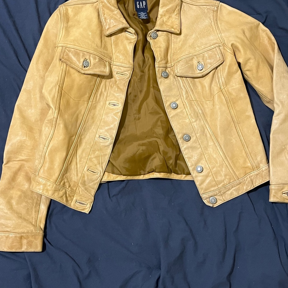 GAP Tan Women's Leather Jacket